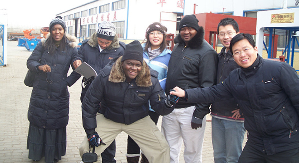 Nigerian brick machine customer