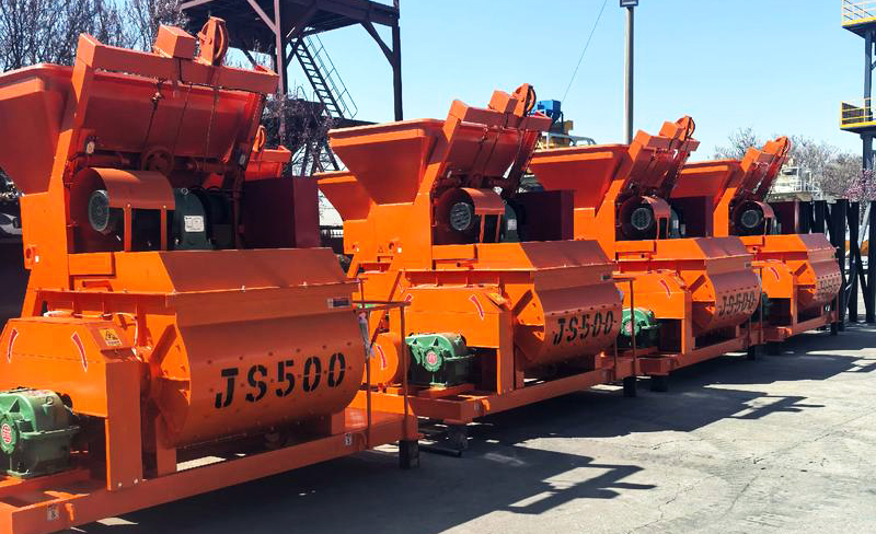 Doppelwellen-Betonmischer