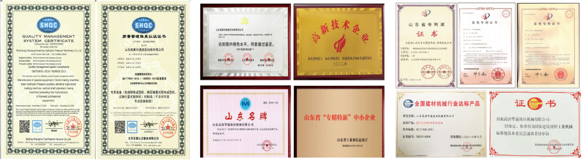 máquina de bloco hidráulico