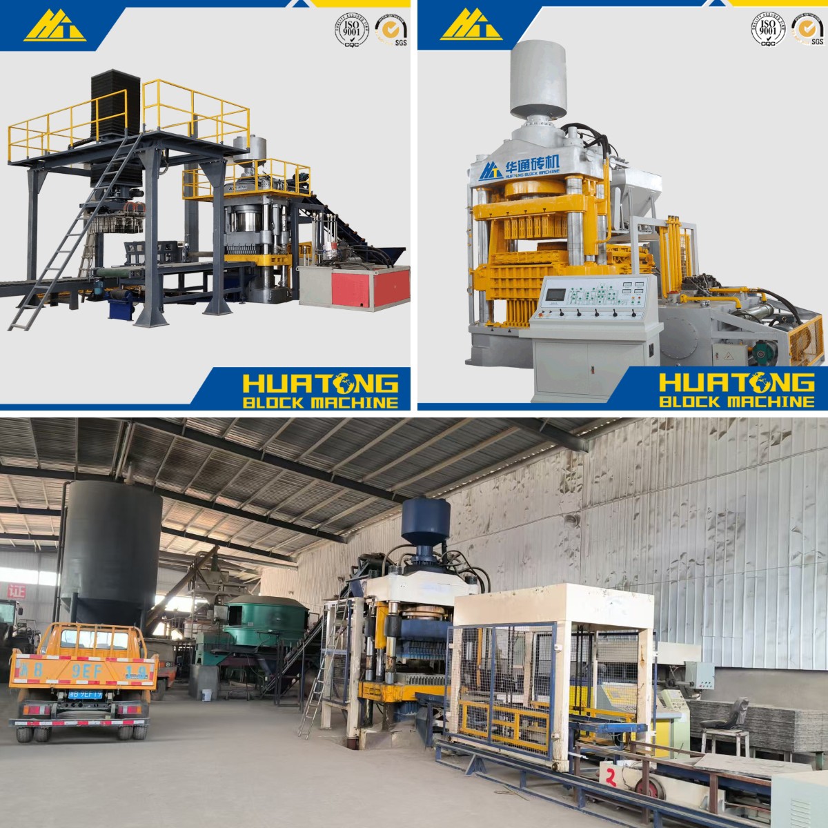 Macchina idraulica per mattoni di cemento