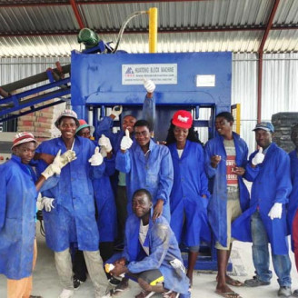 নাইজেরিয়া ইট মেশিন উৎপাদন সাইট