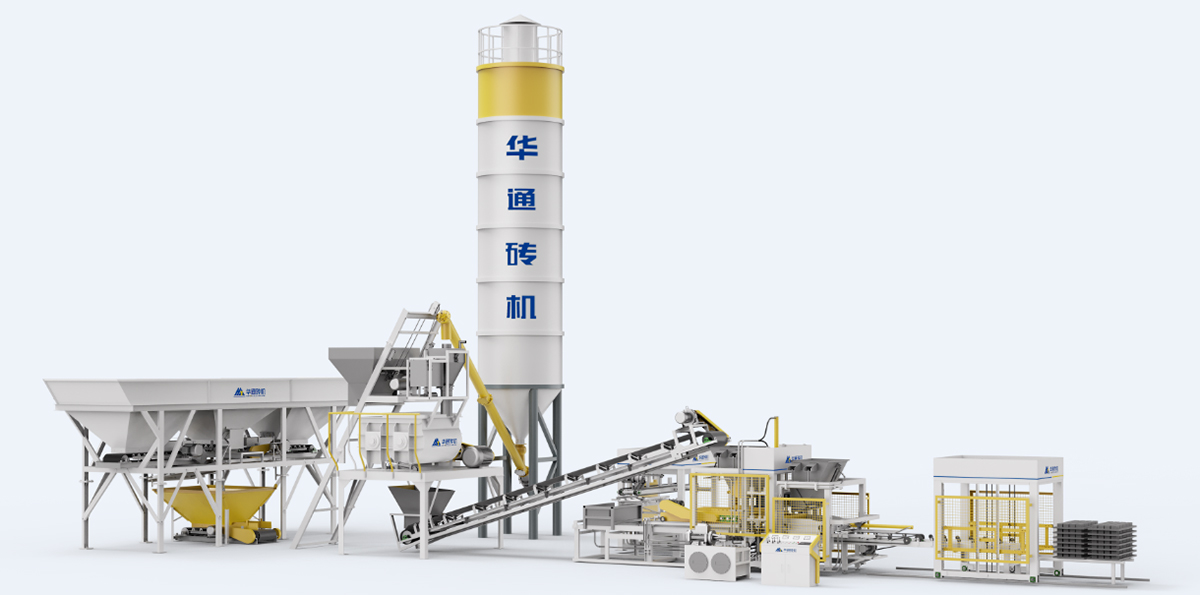 Linea di produzione automatica di macchine per la fabbricazione di mattoni