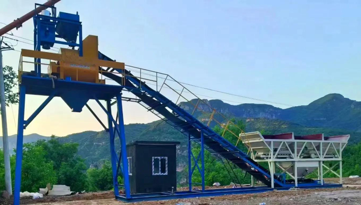 Doppelwellen-Betonmischer