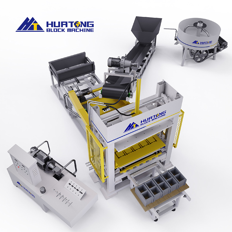 QT5-15Semi-automatic Brick Making Machine