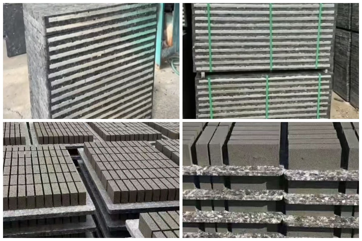 Palete de tijolo de betão