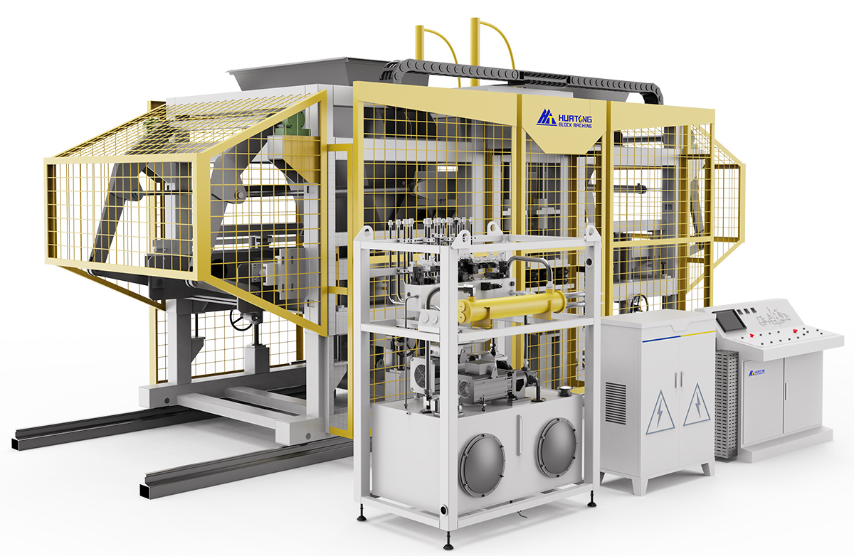 Máquina para fabricar bloques de hormigón